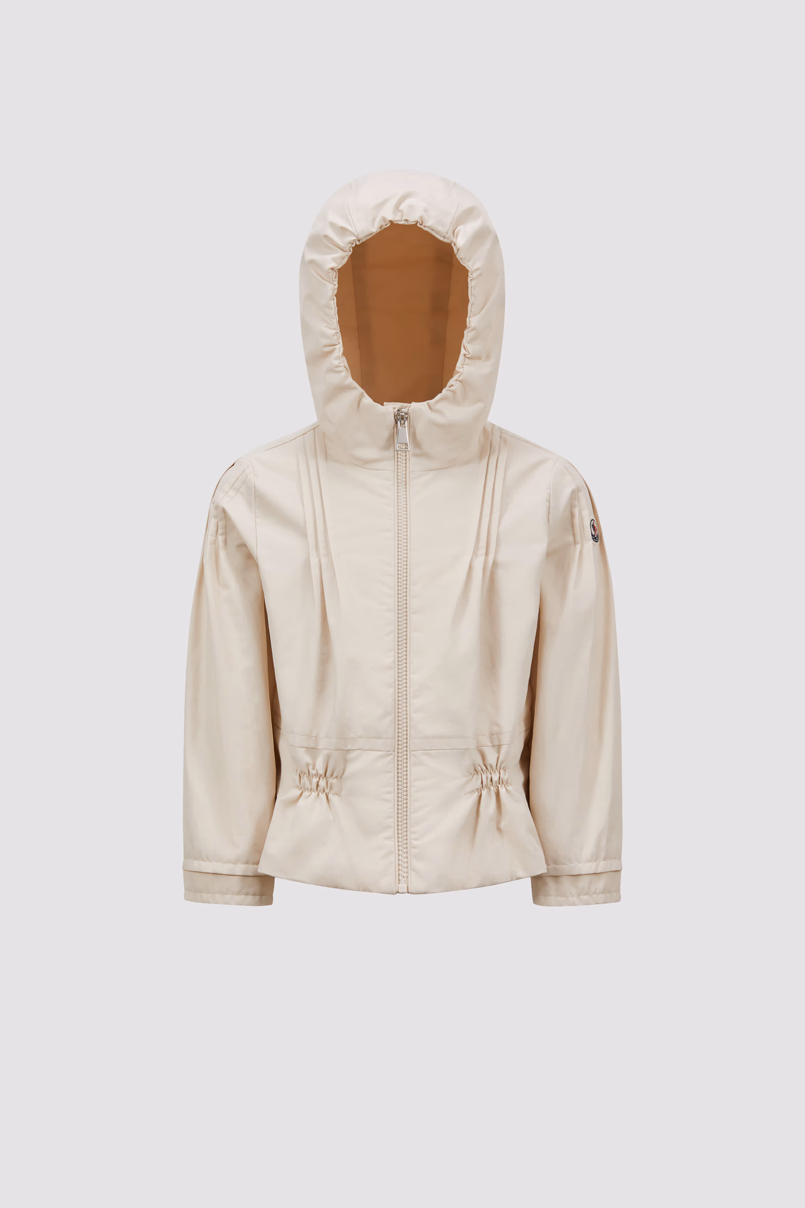 Elaine Hooded Jacket Girl White Ivory Moncler 0